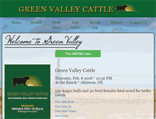 Tablet Screenshot of greenvalleycattle.com